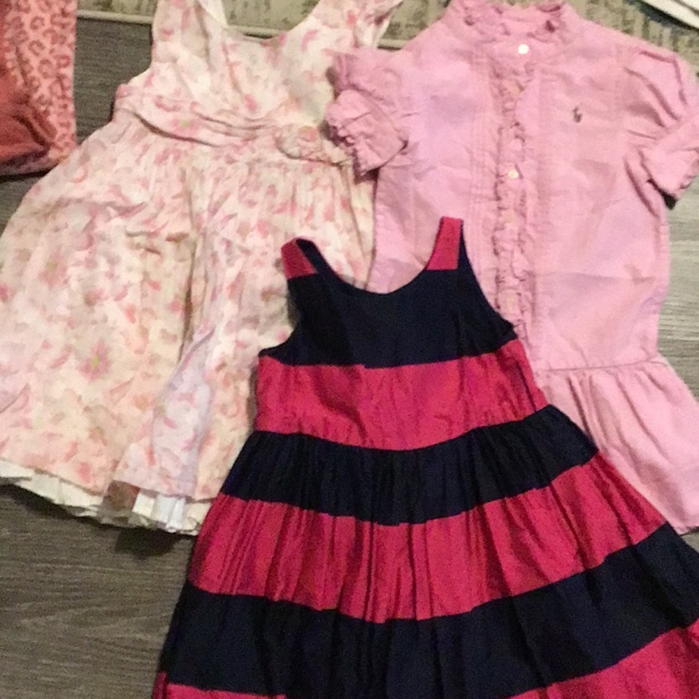 Three Ralph Lauren dresses two size 4T one size 3T